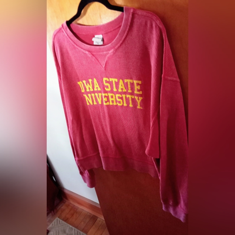 Women's Red Iowa State University Long Sleeve Top